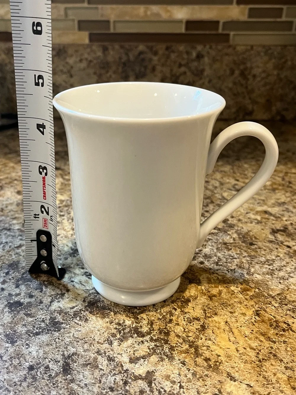 Pottery Barn Classic White Porcelain Coffee Mug - Elegant Everyday Cup